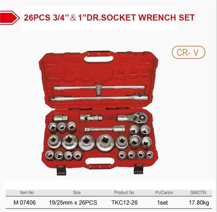Socket Wrench And Accessories Tool Set